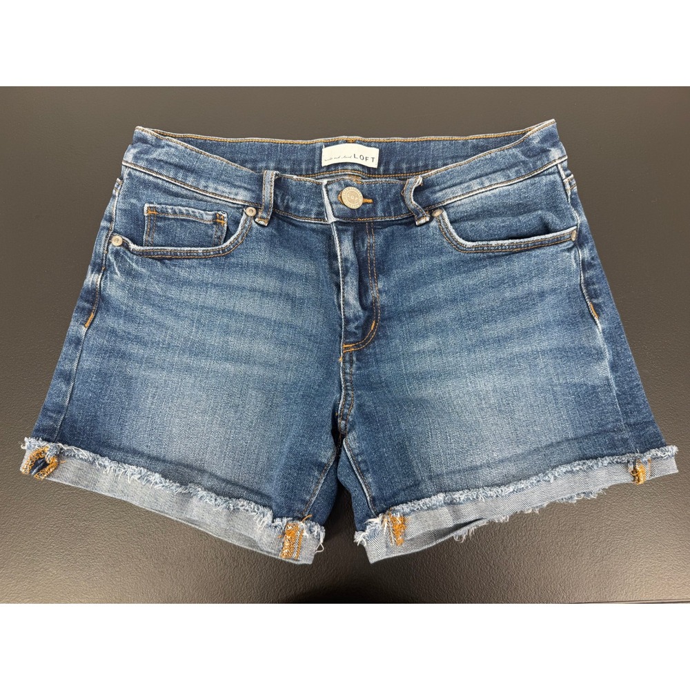 Loft Medium Wash Denim Shorts